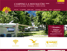 Tablet Screenshot of campinglamousquere.com